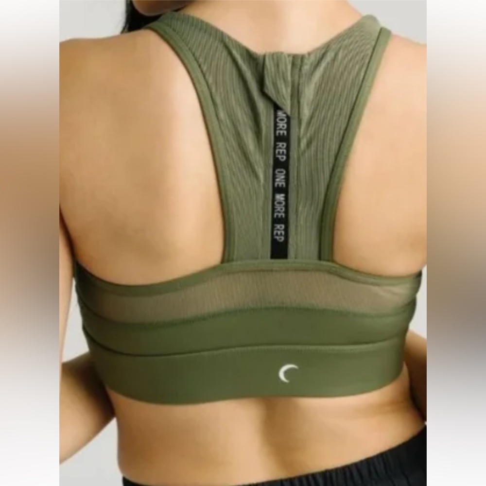 Seamless Olive Sports Bra